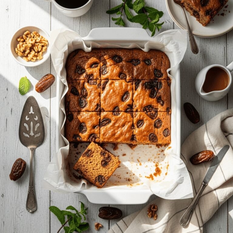 Moist and Delicious Date Cake Recipe – A Classic Middle Eastern Dessert