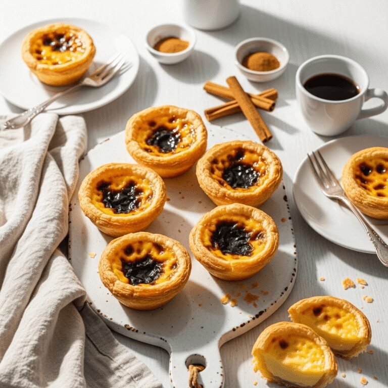 Perfect Portuguese Egg Tarts (Pastéis de Nata) – Crispy, Creamy & Irresistible!