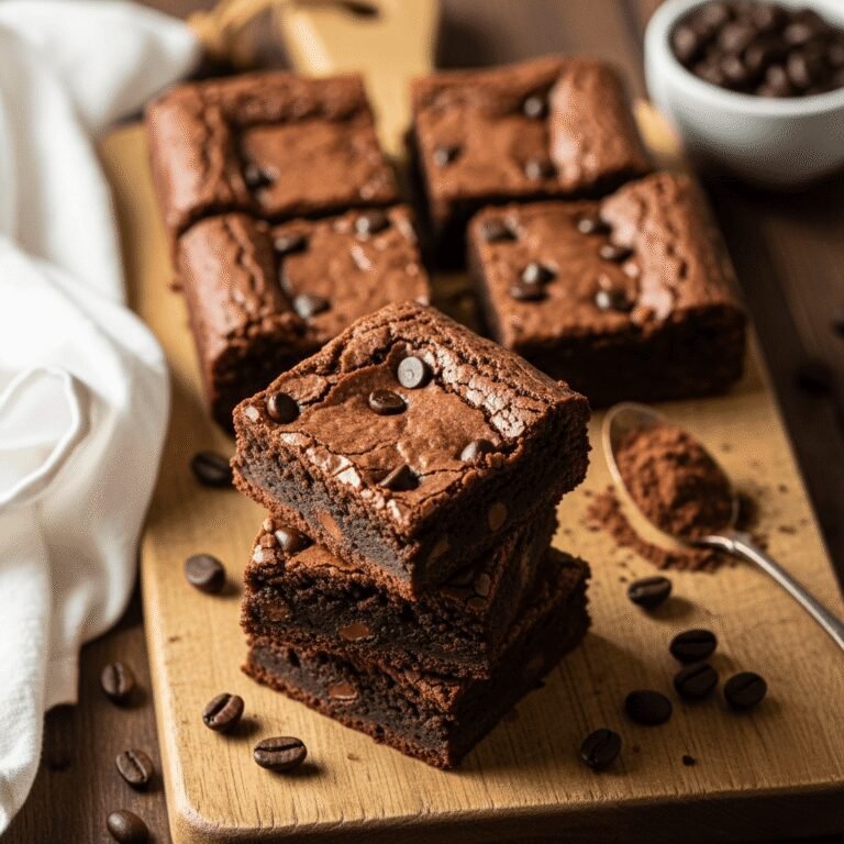 Gooey Espresso Brownies with Crackly Tops: A Coffee Lover’s Dream