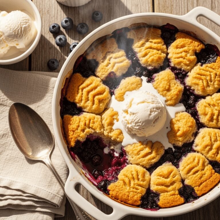 The Best Homemade Fruit Cobbler Recipe – Easy, Buttery & Bursting with Flavor