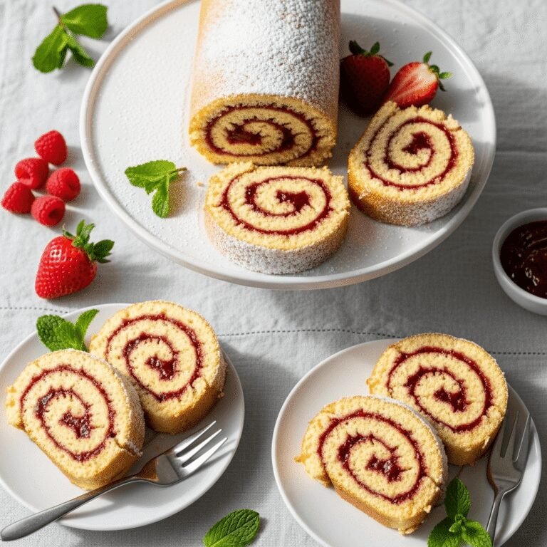 Easy Jelly Roll Recipe – Perfect Soft Sponge Cake with Delicious Filling