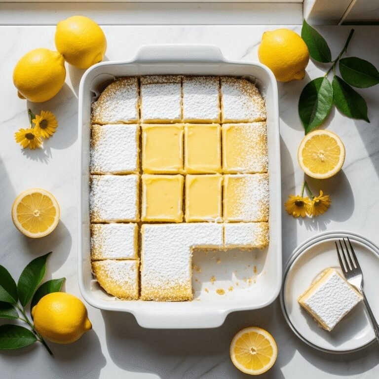 The BEST Lemon Bars Recipe – Tangy, Sweet & Perfectly Buttery!
