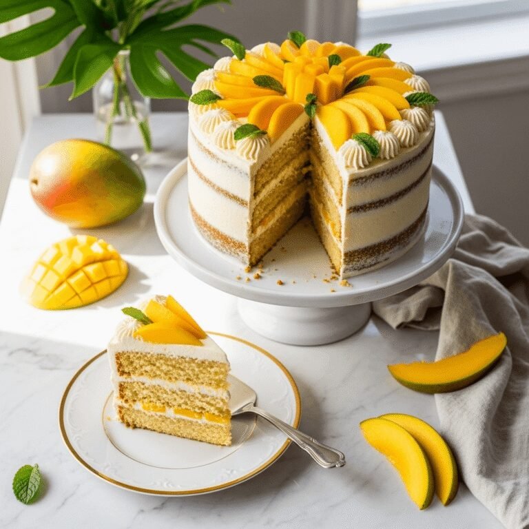 The Ultimate Mango Cake Recipe: Tropical, Moist & Bursting with Flavor