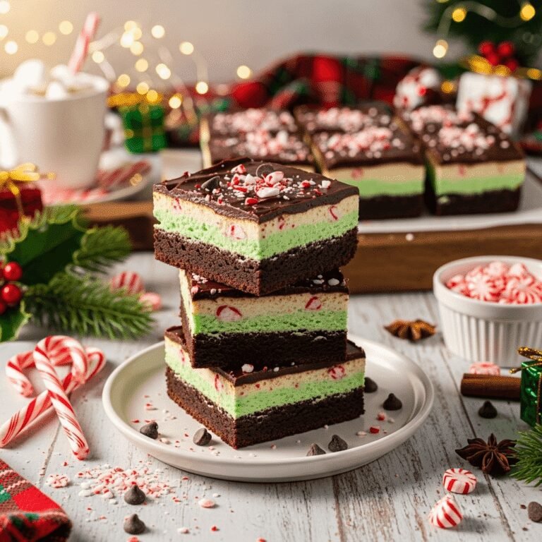 Festive Peppermint Brownies Recipe (Perfect Holiday Chocolate Treat!)