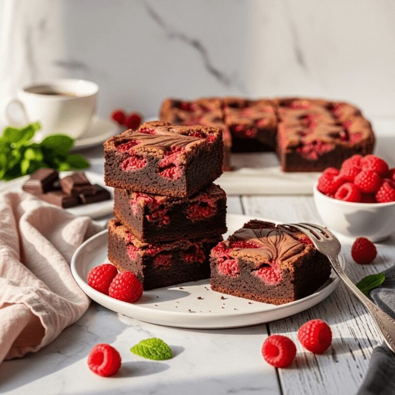 Fudgy Raspberry Brownies Recipe (Best Chocolate Raspberry Dessert!)