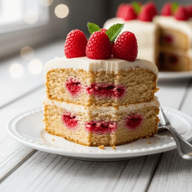 The Best Homemade Raspberry Cake Recipe – Moist, Fluffy & Bursting with Fresh Berries