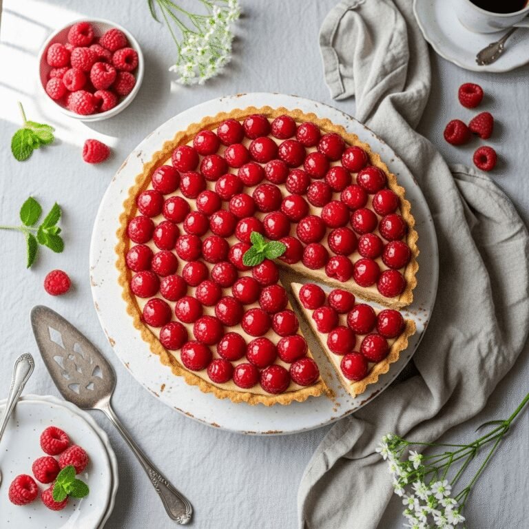 The Ultimate Fresh Raspberry Tart Recipe – Elegant, Easy & Absolutely Delicious!
