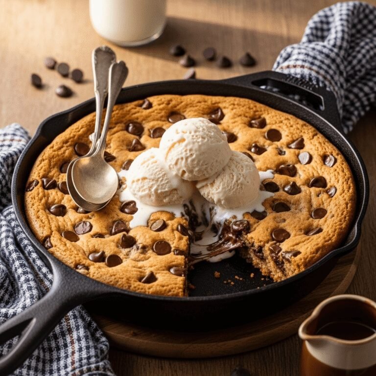 Giant Skillet Cookie Recipe – Gooey, Shareable & SO Easy!