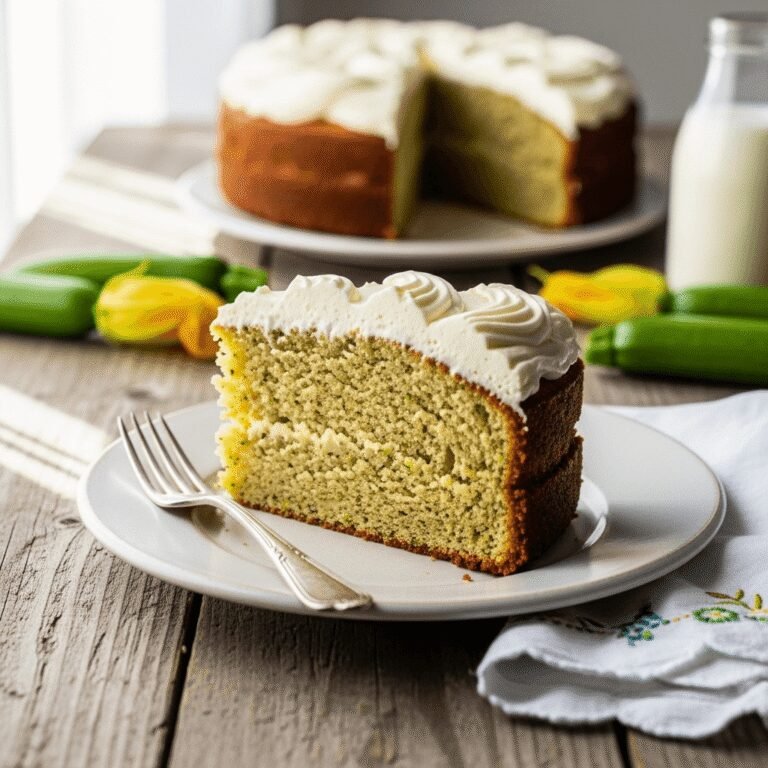 Moist & Delicious Zucchini Cake Recipe – A Hidden Veggie Dessert Everyone Loves!