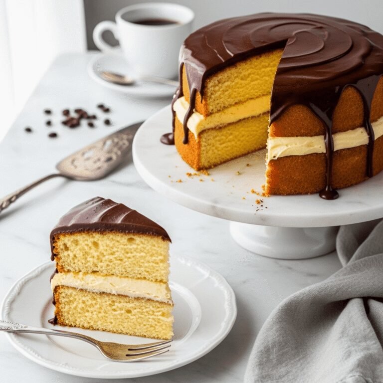 Classic Boston Cream Pie Recipe – Layers of Cake, Cream & Chocolate