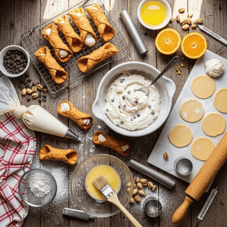 Authentic Italian Cannoli Recipe: Crispy Shells with Sweet Ricotta Filling