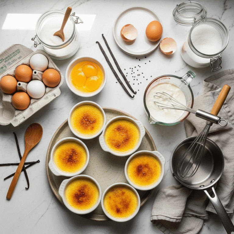 The Ultimate Crème Brûlée Recipe: Perfectly Creamy Custard with a Caramelized Sugar Top
