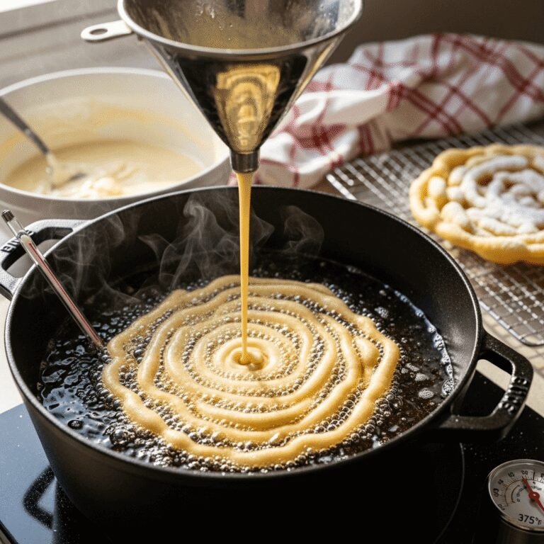 Easy Homemade Funnel Cake Recipe – Crispy, Golden & Carnival-Perfect!