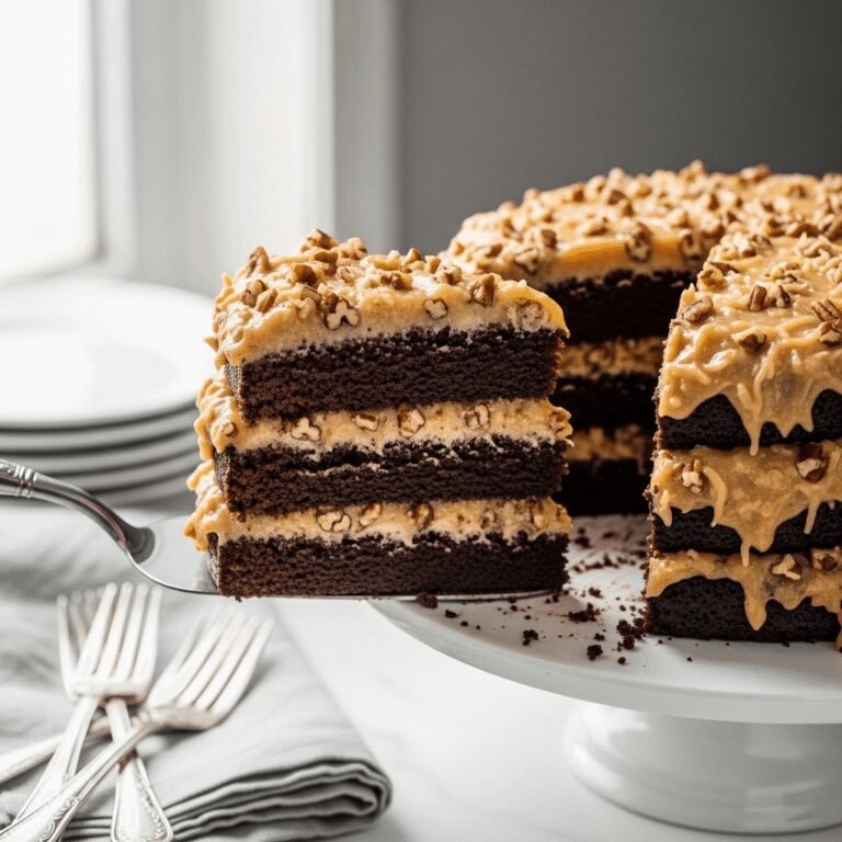 The Best German Chocolate Cake Recipe – Rich, Decadent & Absolutely Irresistible!