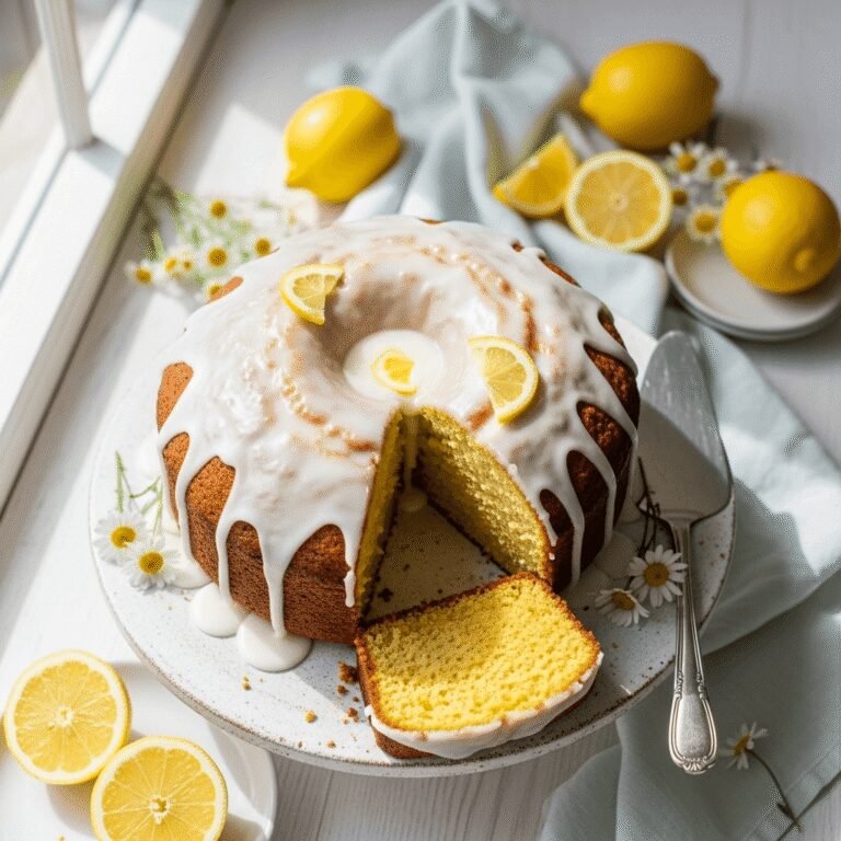 The Best Lemon Cake Recipe – Light, Moist & Bursting with Citrus Flavor