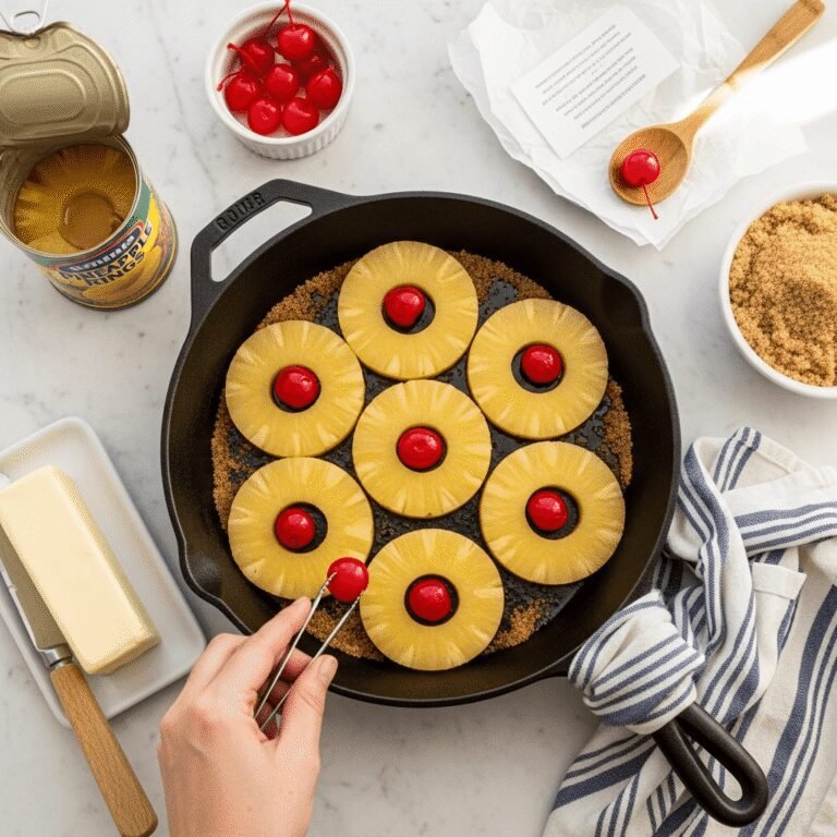 Classic Pineapple Upside Down Cake – Sweet, Nostalgic, and Perfectly Moist