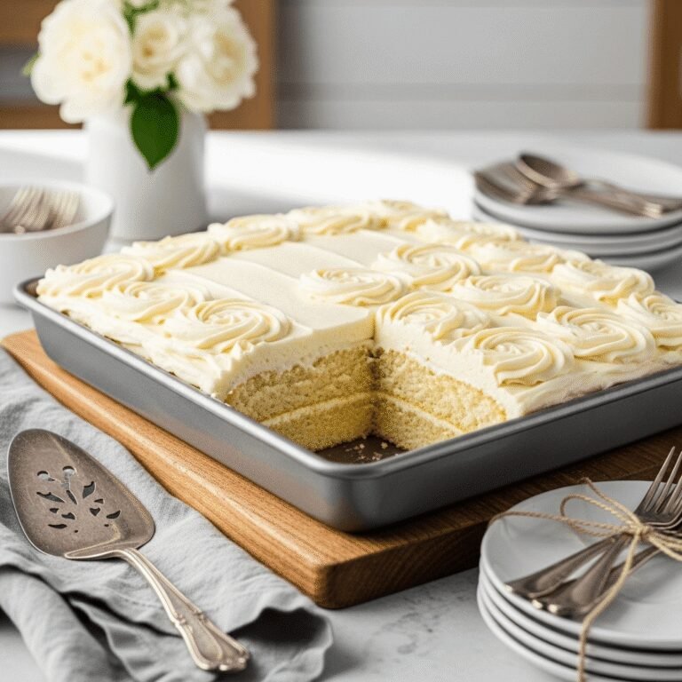 The Best Classic Sheet Cake Recipe – Easy, Moist & Perfect for Any Occasion!