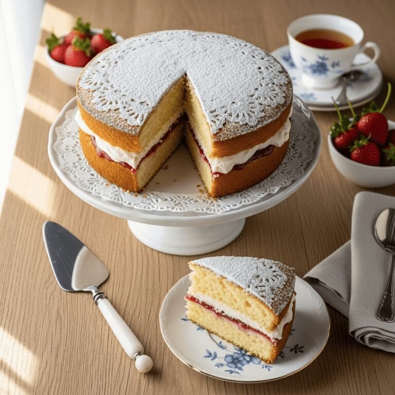 The Perfect Victoria Sponge Recipe – Light, Fluffy & Truly British!