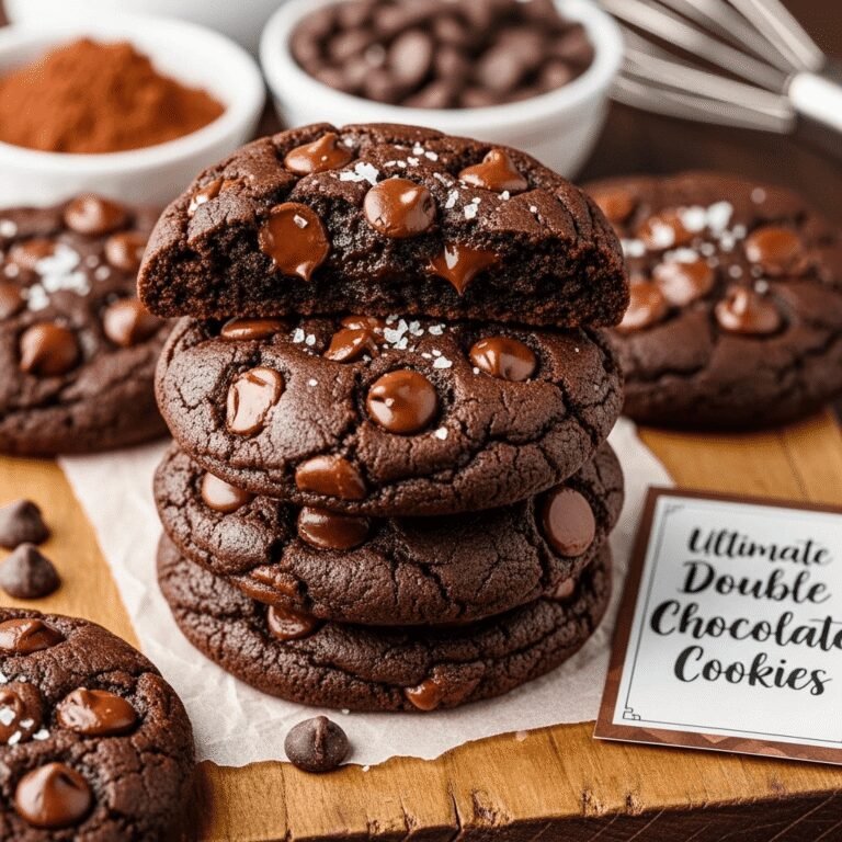 Ultimate Double Chocolate Cookies Recipe – Soft, Chewy & Irresistibly Decadent