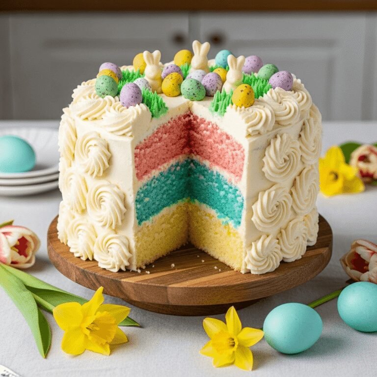 Fluffy Easter Cake with Buttercream Frosting (Easy Spring Celebration Dessert!)