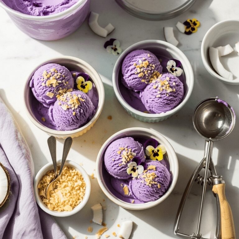 Homemade Ube Ice Cream Recipe (Filipino Purple Yam Ice Cream)