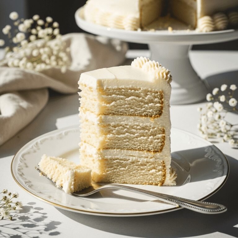 The Ultimate White Cake Recipe – Soft, Fluffy & Perfect Every Time!