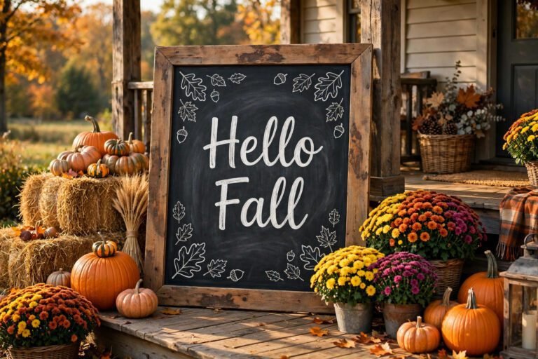 20 Fall Chalkboard Ideas That Are Adorably Festive