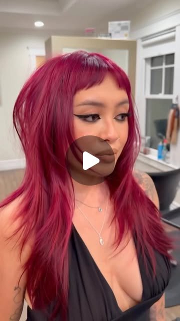 Burgundy wine fall hair color 2026