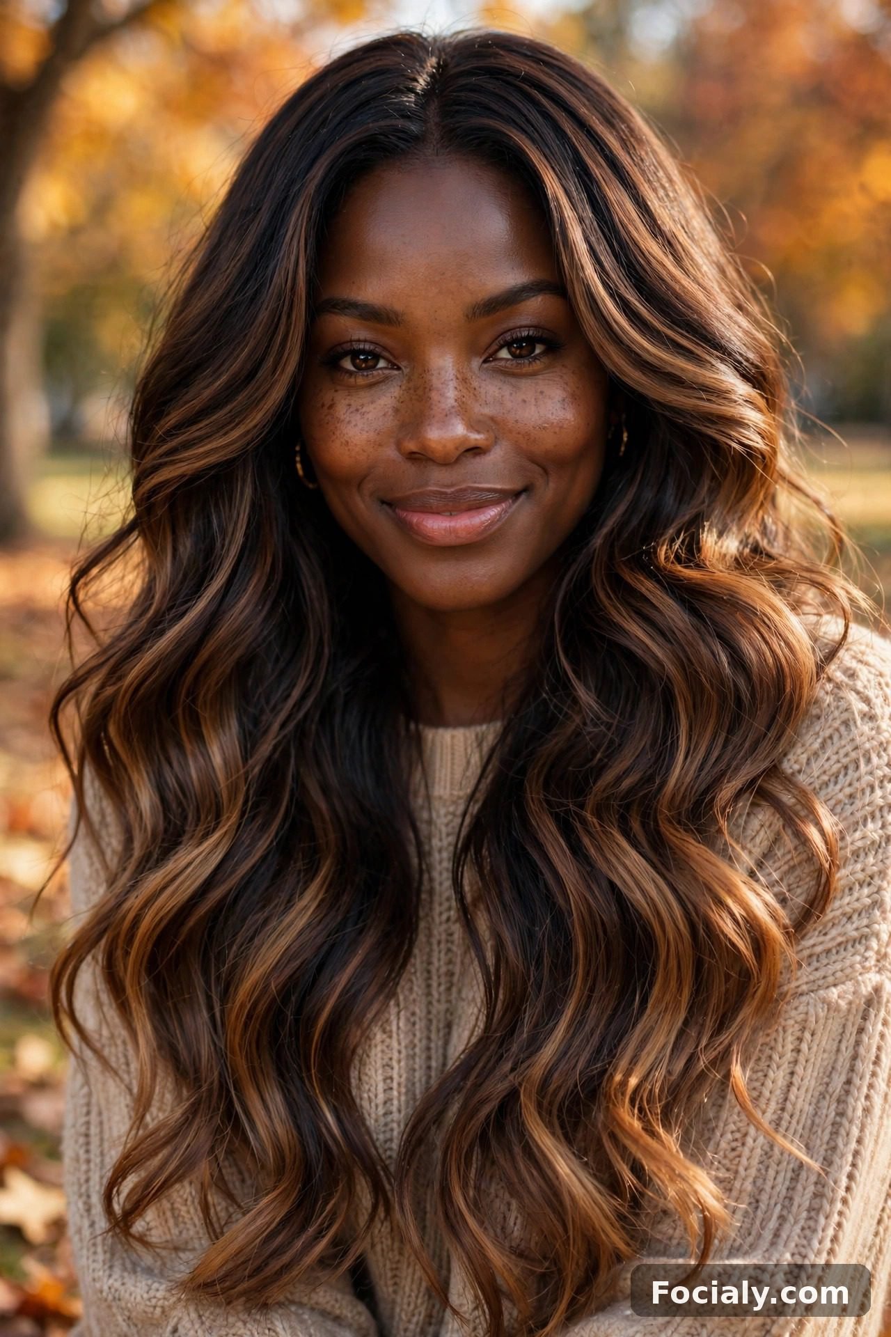Warm mocha melt with espresso roots, Black woman