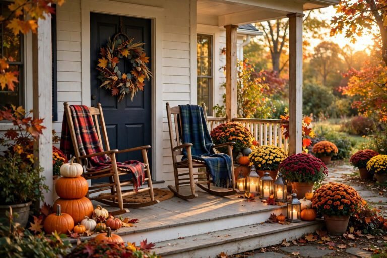 20 Front Porch Fall Decor Ideas Full of Autumn Charm