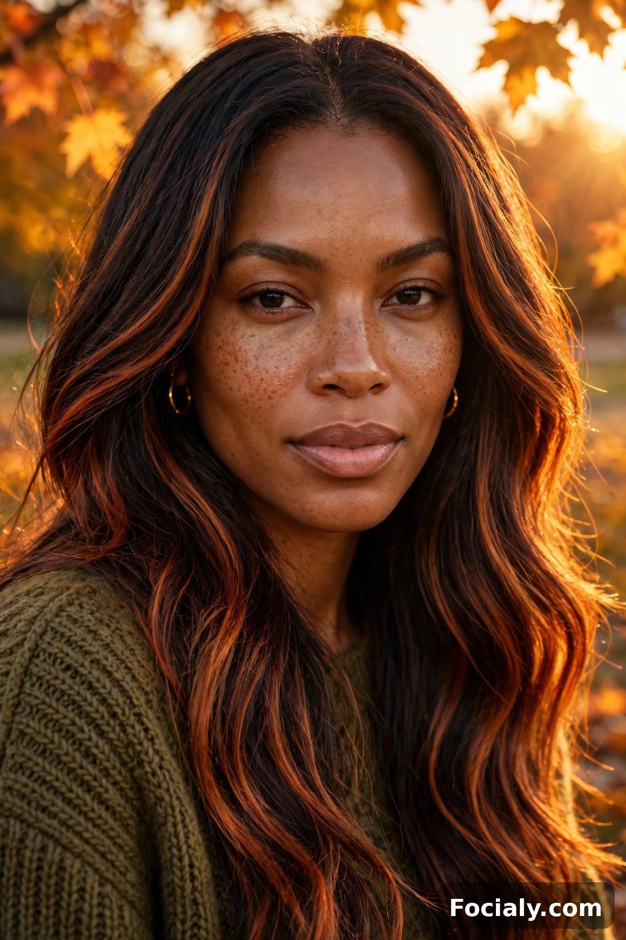 Cinnamon sugar brunette warm brown hair color