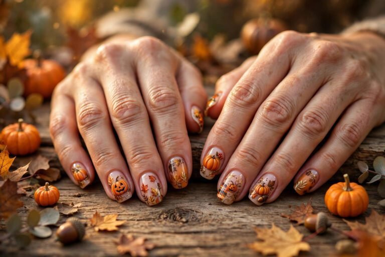 20 Pumpkin Nail Designs That Are Peak Fall