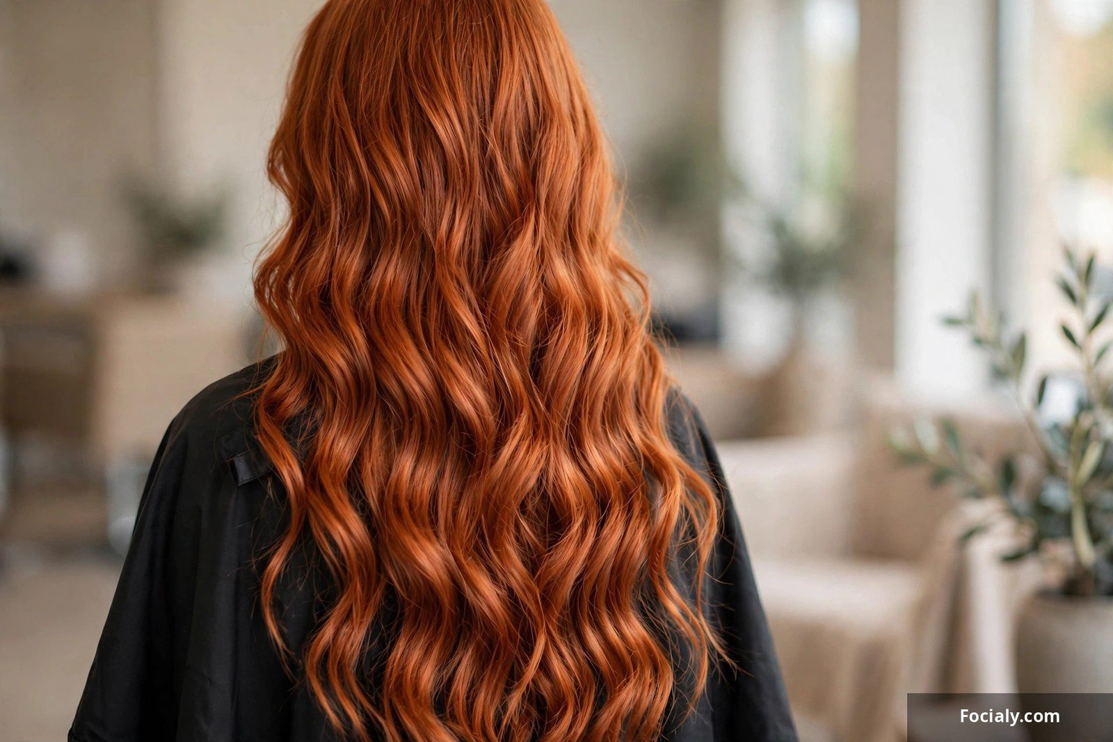 Copper red quick weave with warm spicy tones