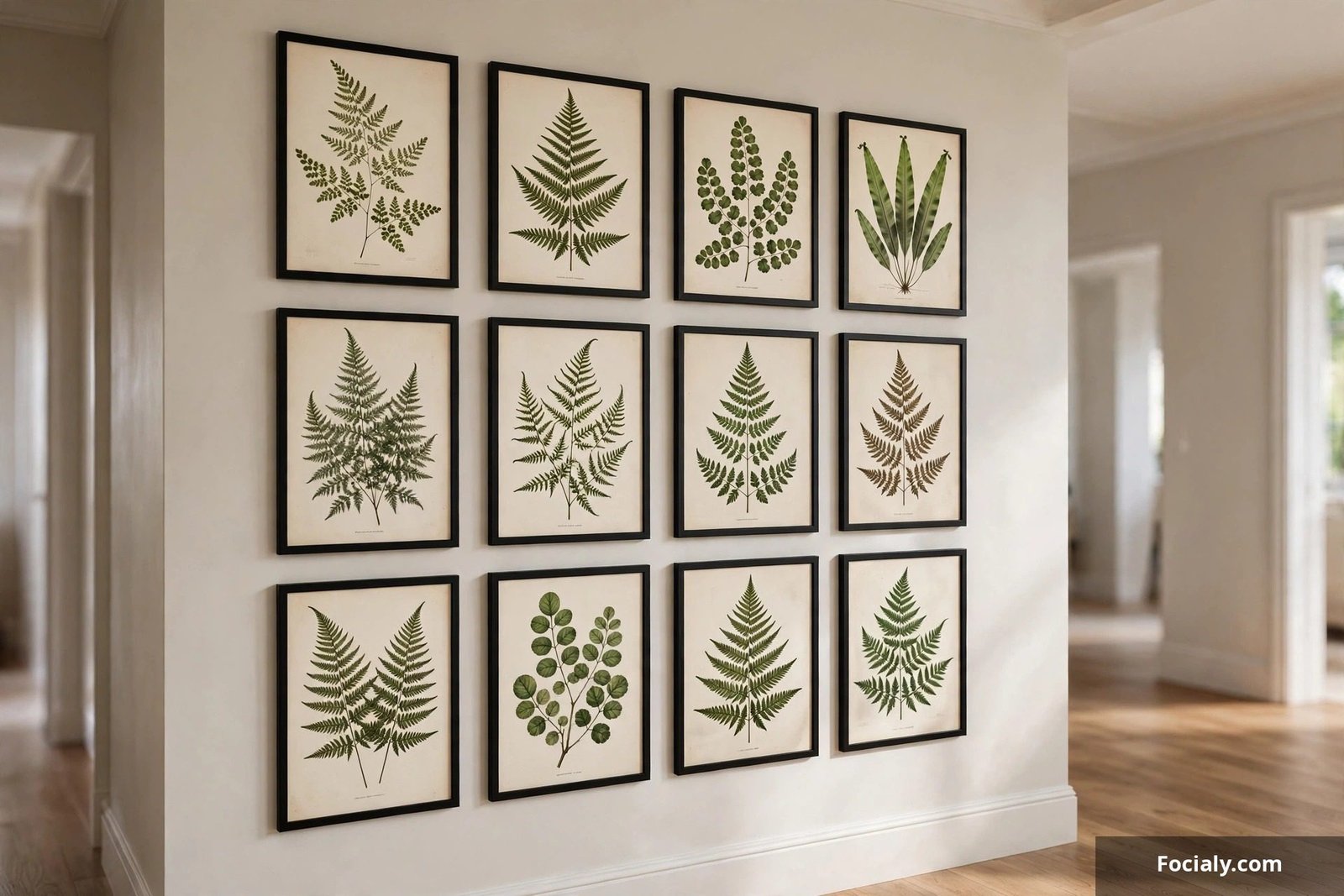 Grid of framed bot
Add title
25 Wall Decor Ideas to Transform Your Space
Skip to Editor
Permalink: https://focialy.com/wall-decor-ideas/ Edit
Add Media
Add Mediavine Video
Add Mediavine Playlist
Add RecipeVisualCode
anical plant prints on a light wall